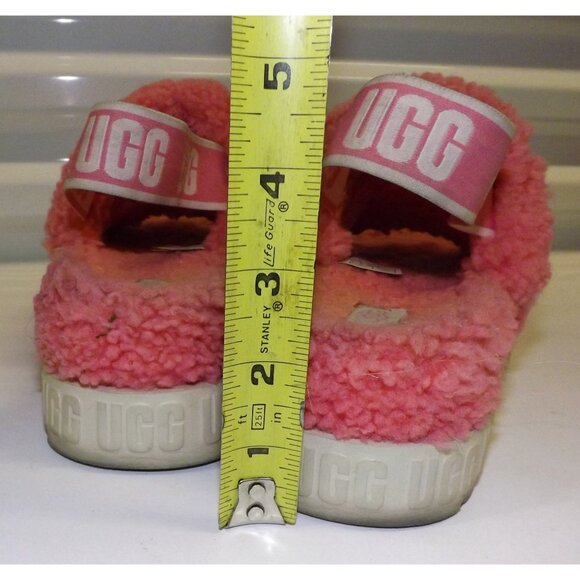 Size 7 UGG Oh Fluffita Fluff Yeah Slippers Pink & Rainbow Sherbert 2 Pairs 1 Prc - Picture 5 of 15